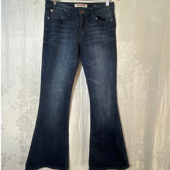 UNIONBAY Denim - Vintage Union Bay Jeans 7 High Rise Flare Blue Denim Stretch Y2K